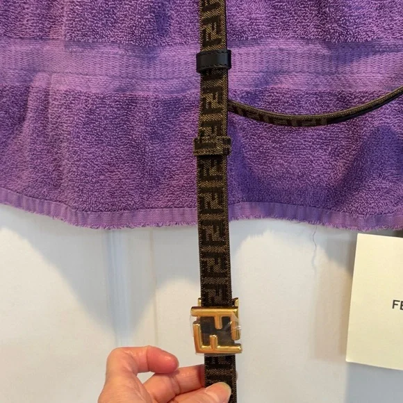 NWT Fendi Reversible Monogram / Black Belt - Picture 4 of 5